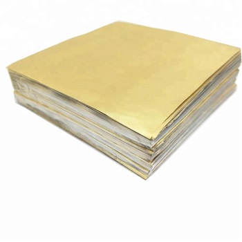 Gold color embossed wrap candy 80*80cm aluminium foil for chocolate 