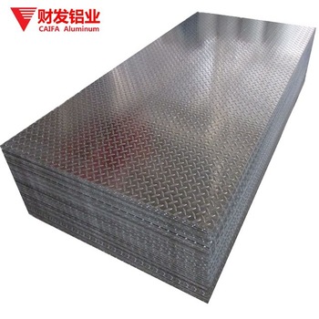 1050 1060 3003 5052 6061 10mm thickness tread checkered embossed printing aluminum sheet plate for floor bus 